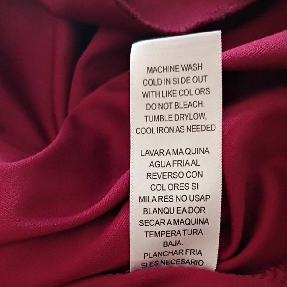 Burgundy Sheen  Lace Dress By City Studio. Great Boho Vibes. Size Small. - Picture 15 of 15